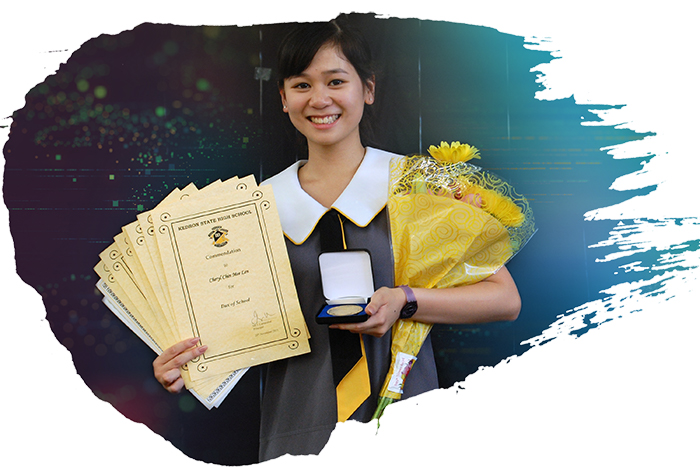 Cheryl with awards
